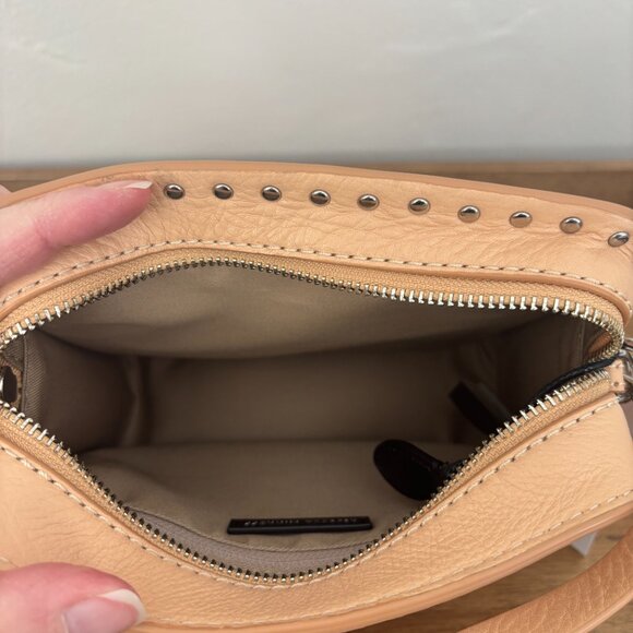 Rebecca Minkoff Nanine Light Vachetta Peach Leather Crossbody New - Picture 12 of 13